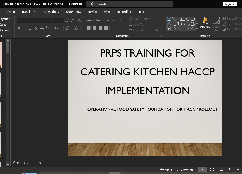 PRPS Training slides