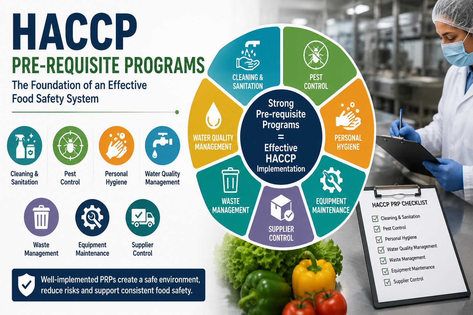 HACCP PRPs infographic